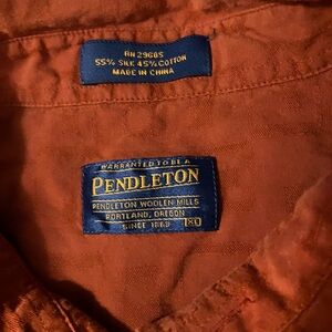 Pendleton pocketed men’s short sleeve button down shirt XL